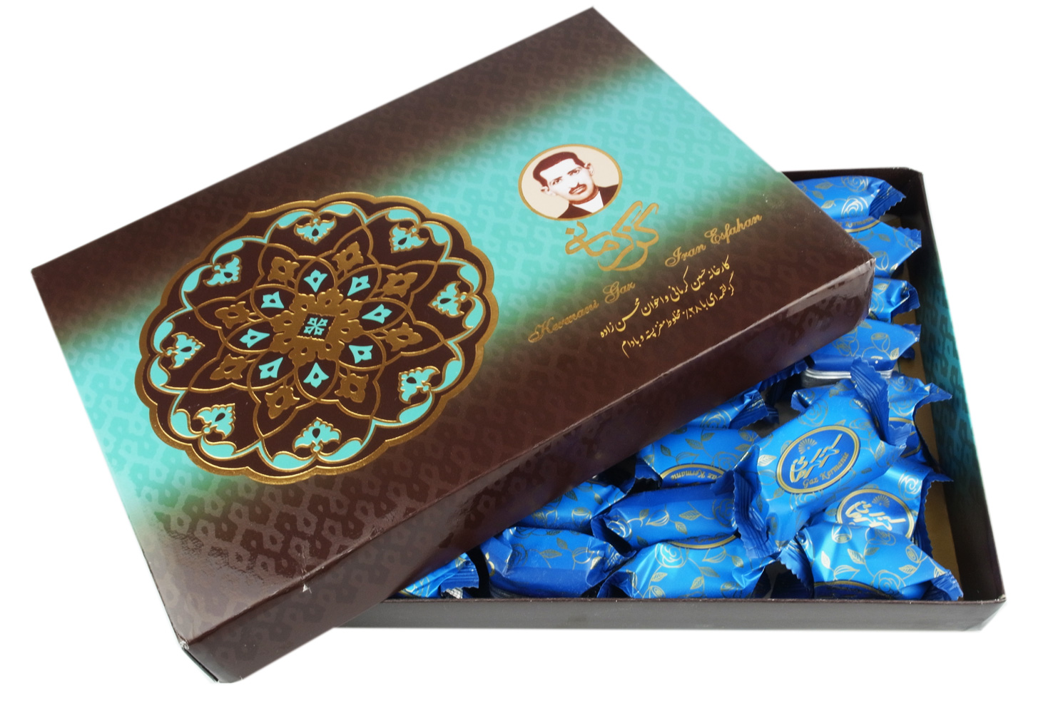 Kermani Gaz Stücke mit 28% Pistazien, 450 g