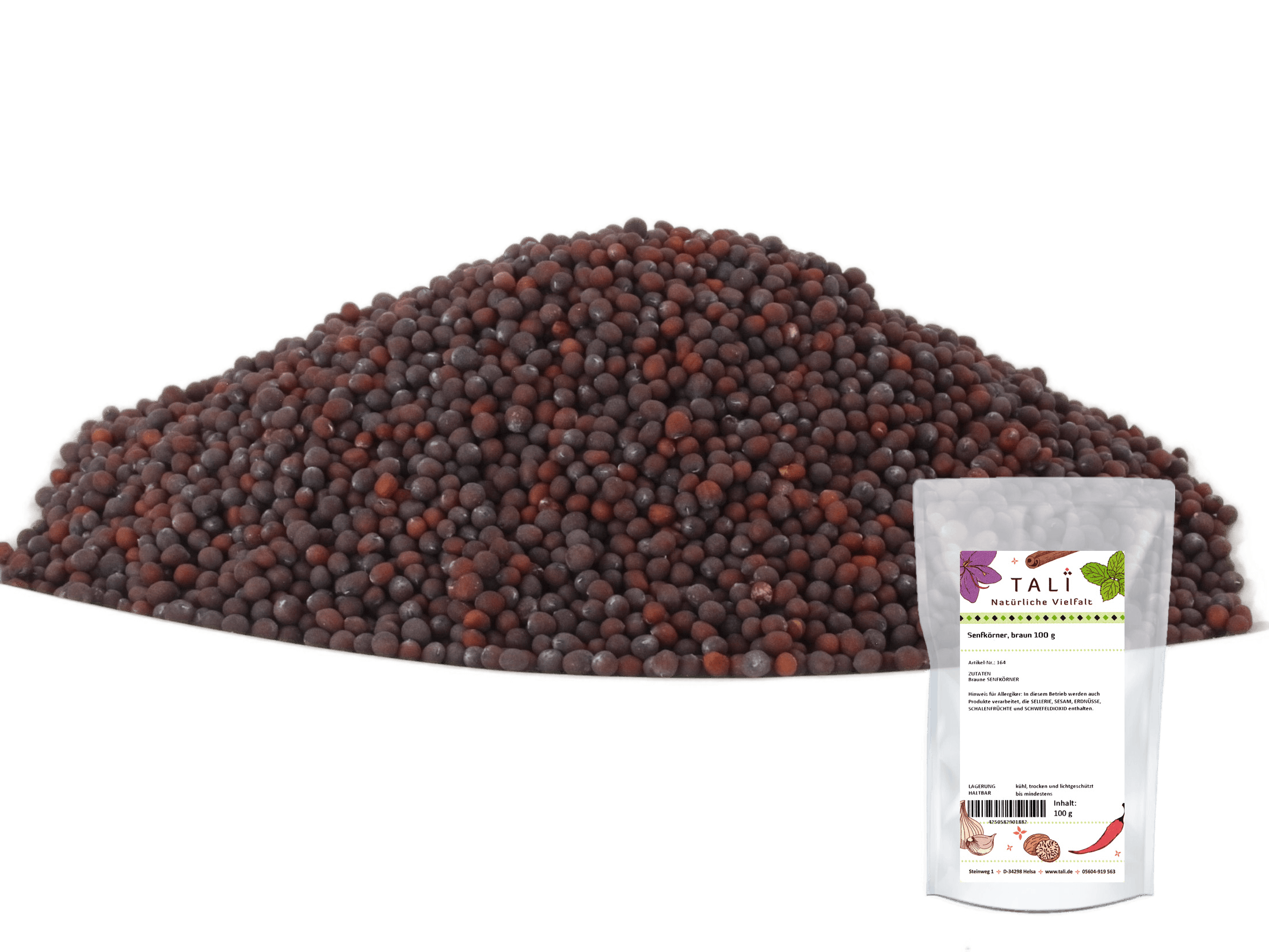 Senfkörner, braun 100 g